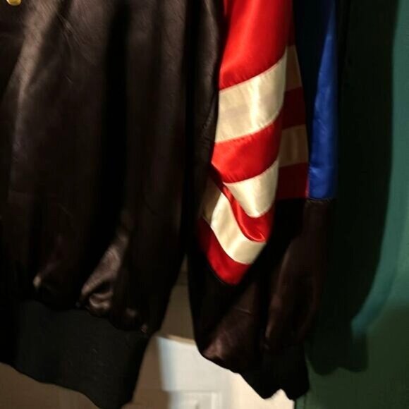 Vtg Boogies Diner Los Angeles Reversible Bomber Jacket L - Picture 5 of 12